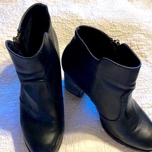 Black booties. Size 10.